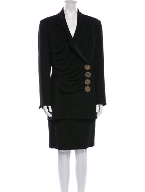 christian dior black skirt|vintage christian dior skirt suit.